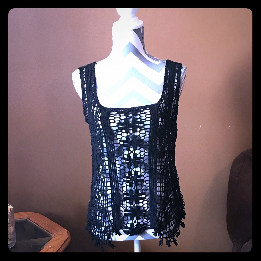 Crochet knit top